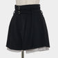 Exposed lining double belt trousers Black【Delivery in January 2027】
