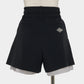 Exposed lining double belt trousers Black【Delivery in January 2027】