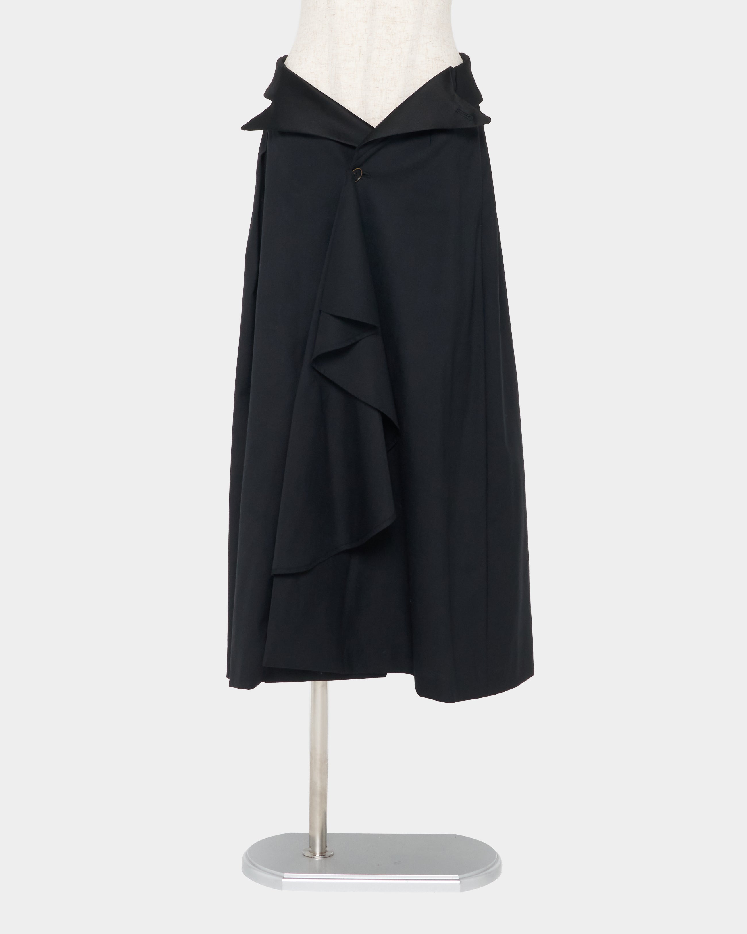 tanakadaisuke(タナカダイスケ)|スカート|Tailored collar skirt Black