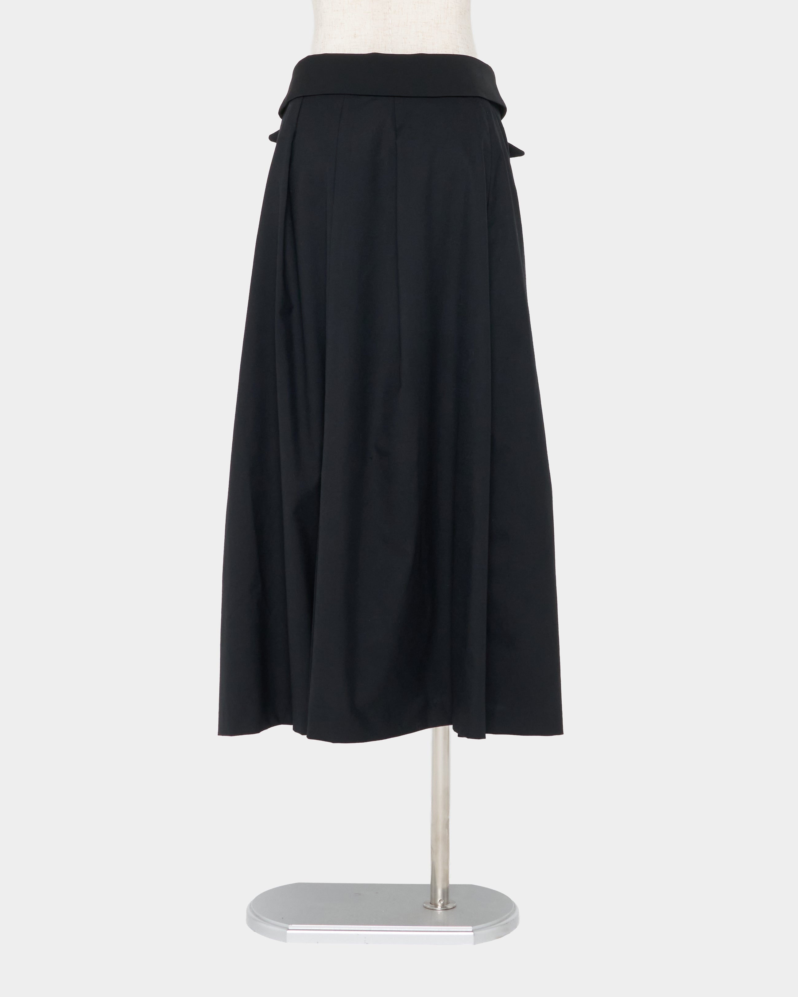 tanakadaisuke(タナカダイスケ)|スカート|Tailored collar skirt Black