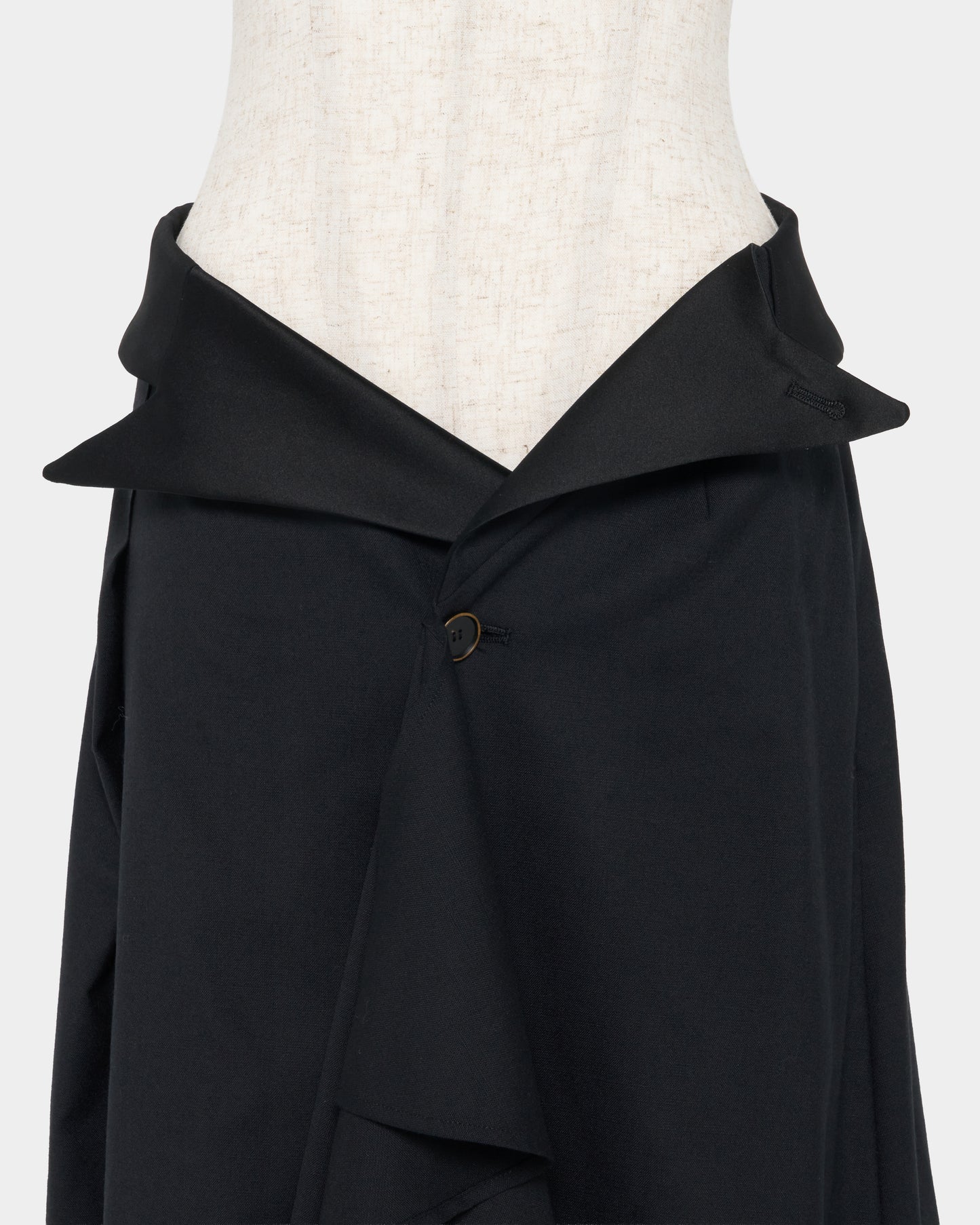 Tailored collar skirt Black【Delivery in March 2027】