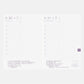 【ほぼ日手帳2027】White handkerchief diary オリジナル（A6）サイズ用カバー × 手帳本体セット【Delivery in January 2027】