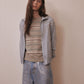 bijou logo check drawstring blouson Blue【Delivery in January 2027】