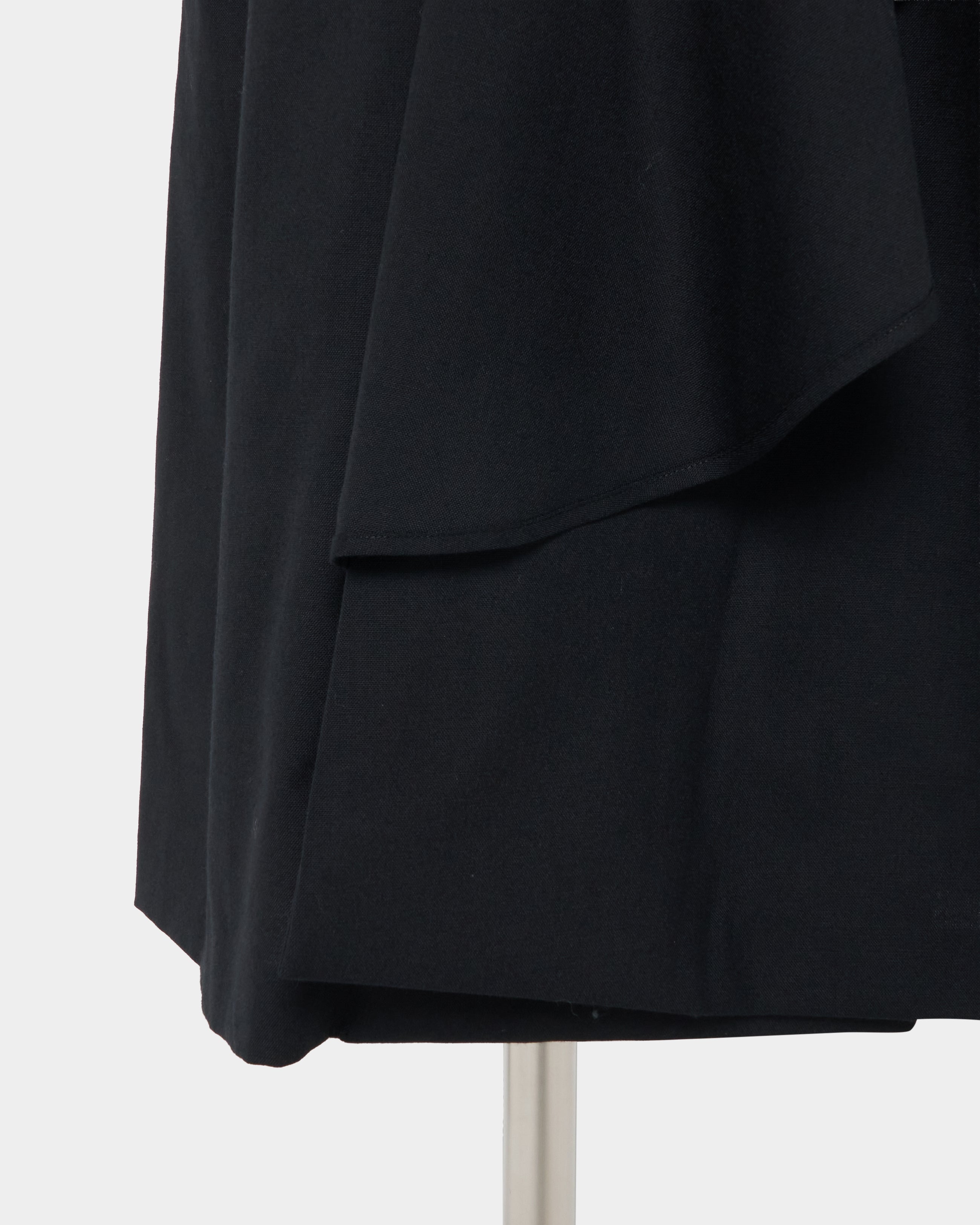 tanakadaisuke(タナカダイスケ)|スカート|Tailored collar skirt Black