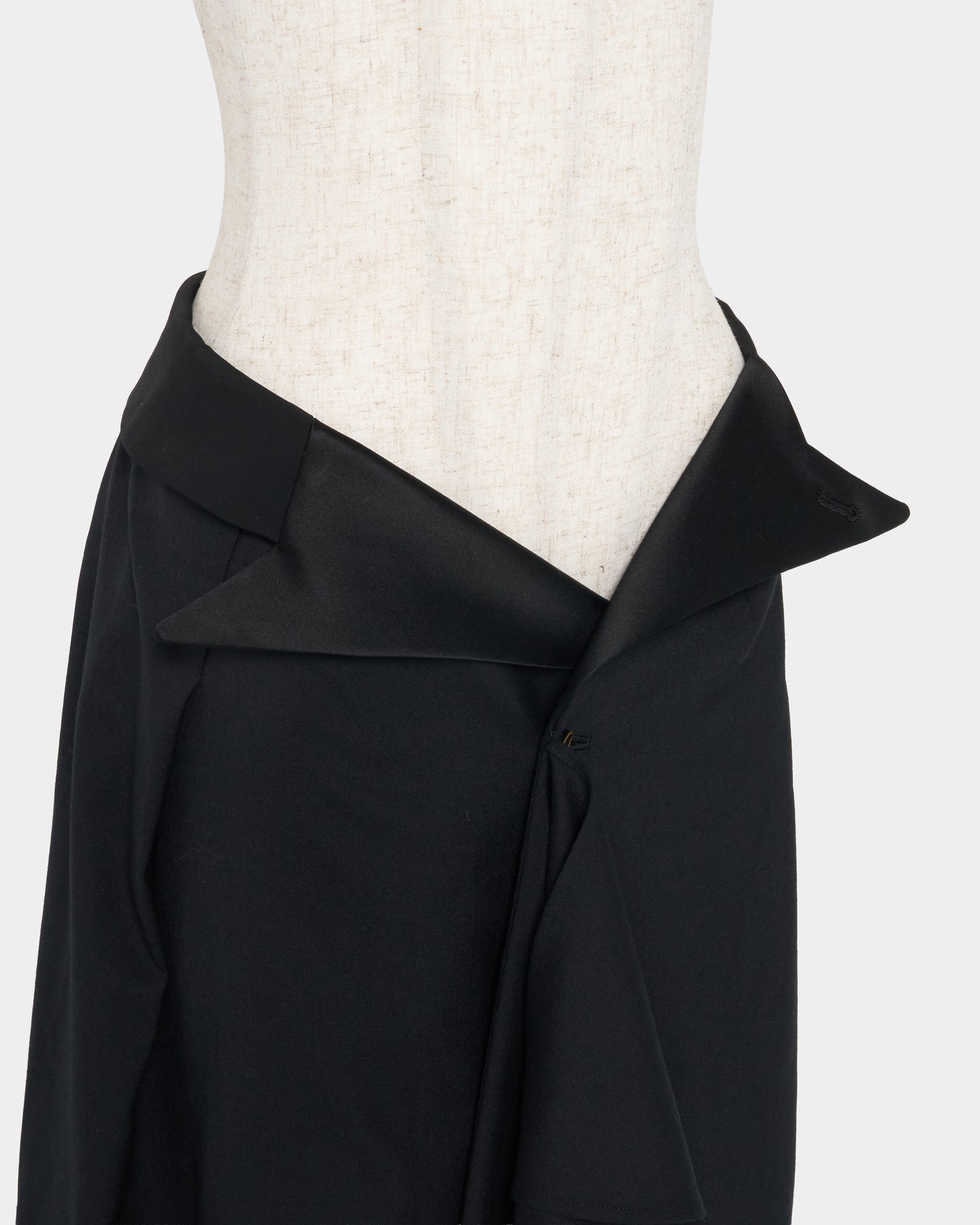 Tailored collar skirt Black【Delivery in March 2027】