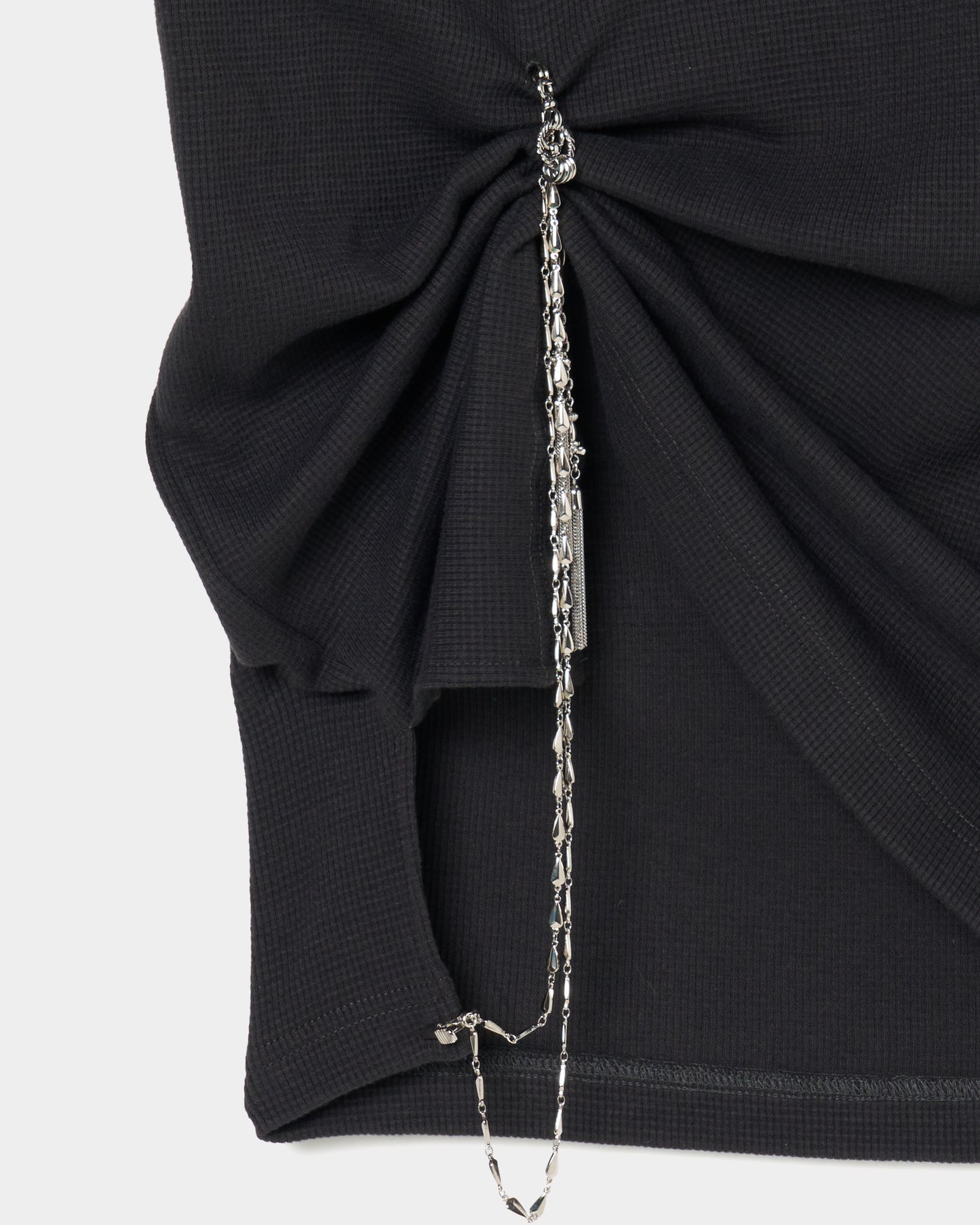 body piercing long sleeve pullover Charcoal【stock】