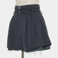 Exposed lining double belt trousers Gray【Delivery in January 2027】