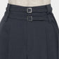 Exposed lining double belt trousers Gray【Delivery in January 2027】