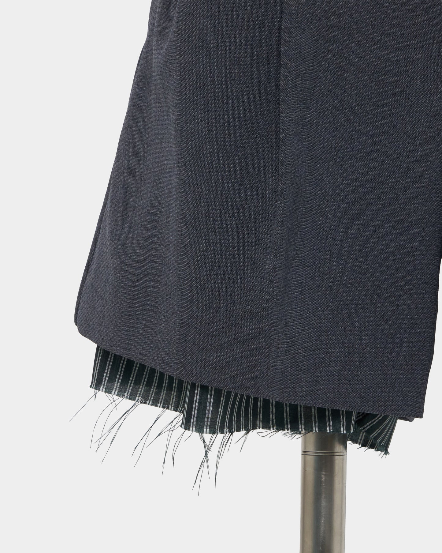 Exposed lining double belt trousers Gray【Delivery in January 2027】