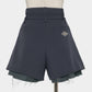 Exposed lining double belt trousers Gray【Delivery in January 2027】
