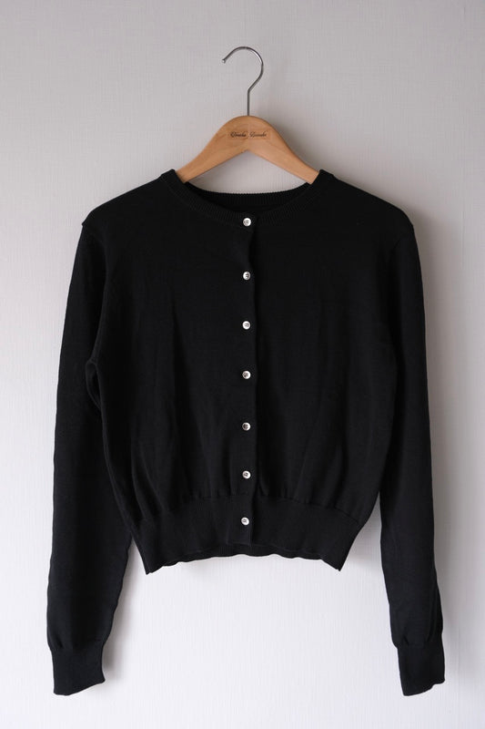 wild bloom beads embroidery cardigan Black【Delivery in February 2026】