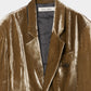 Stripe lining panne velvet jacket mustard【Delivery in January 2027】