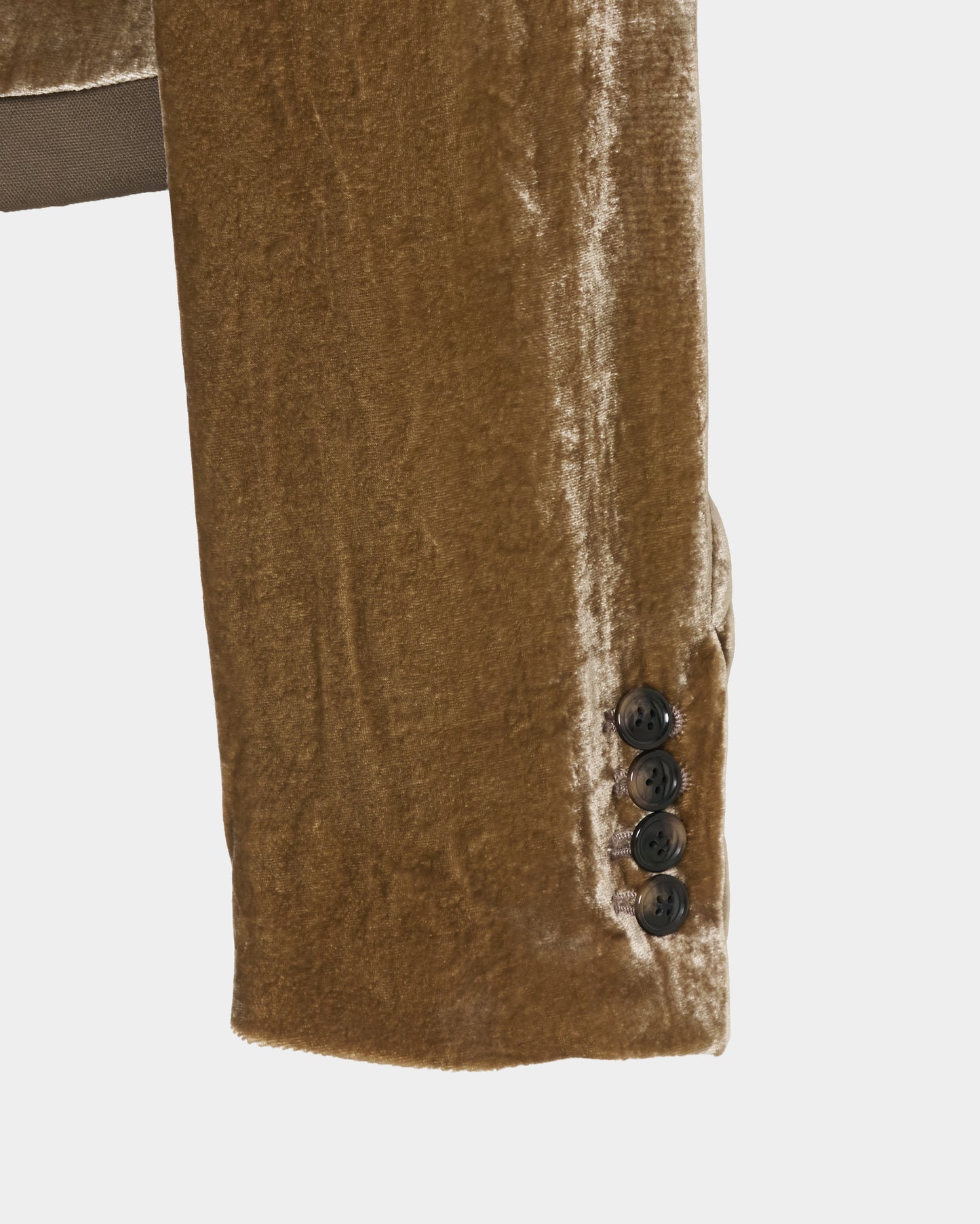 Stripe lining panne velvet jacket mustard【Delivery in January 2027】