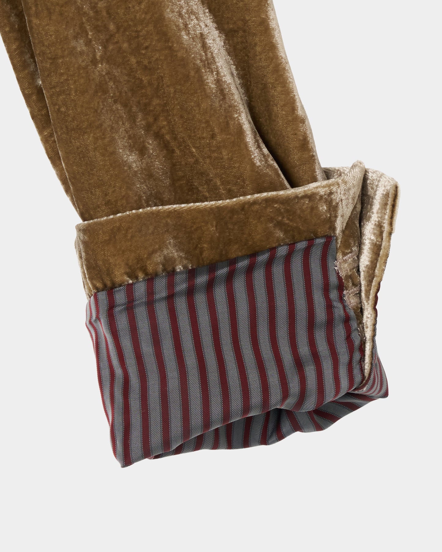 Stripe lining panne velvet jacket mustard【Delivery in January 2027】