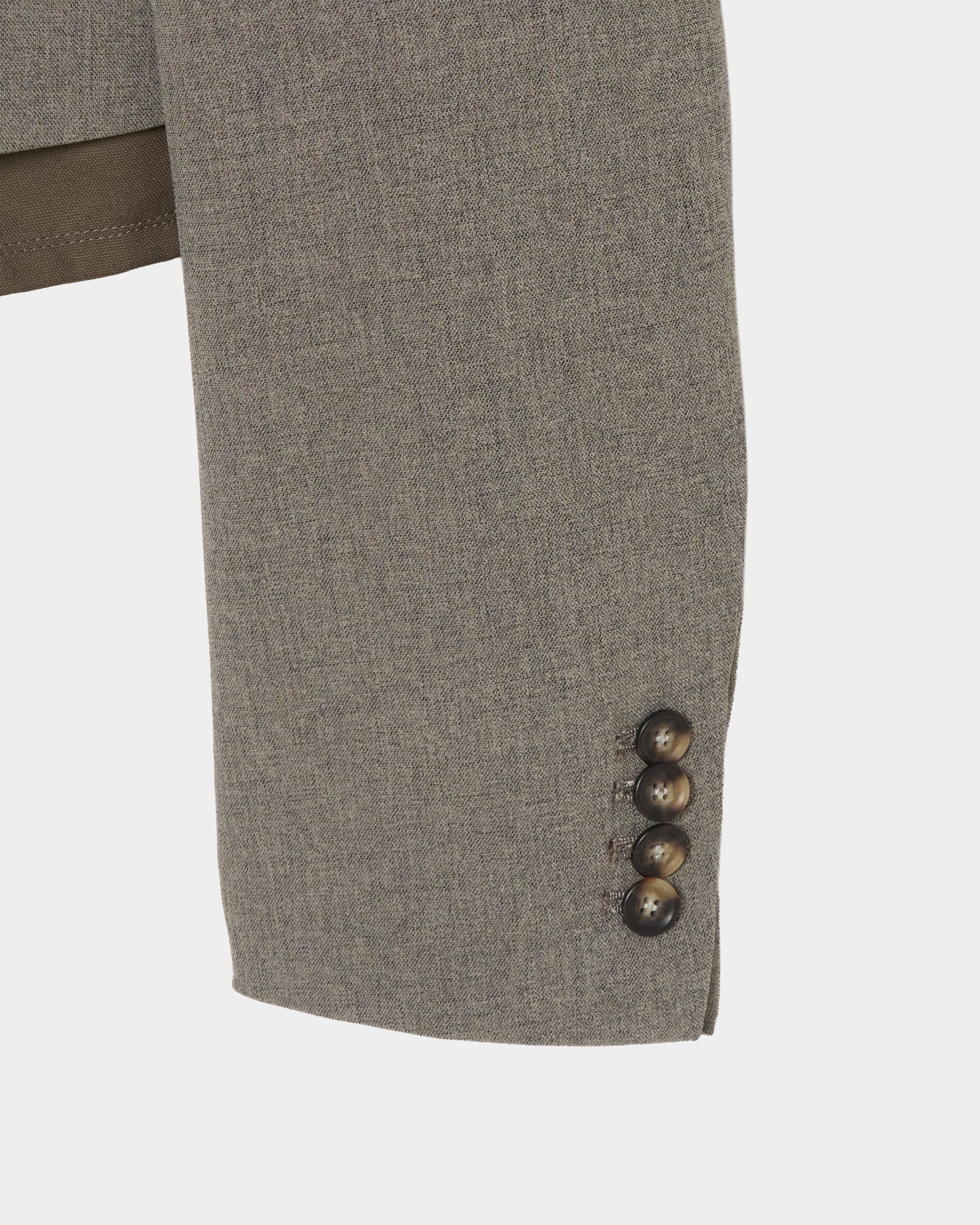 Stripe lining cropped jacket Greige【Delivery in January 2027】