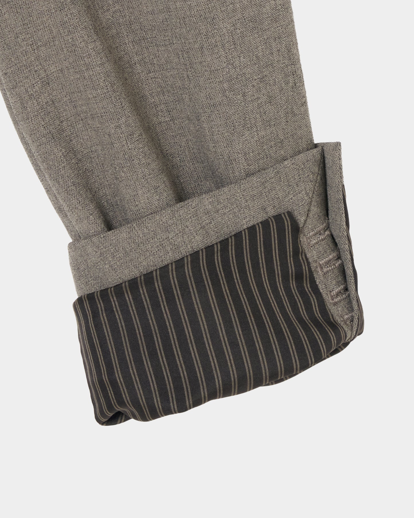 Stripe lining cropped jacket Greige【Delivery in January 2027】