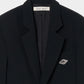 Stripe lining cropped jacket Black【Delivery in January 2027】