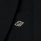 Stripe lining cropped jacket Black【Delivery in January 2027】