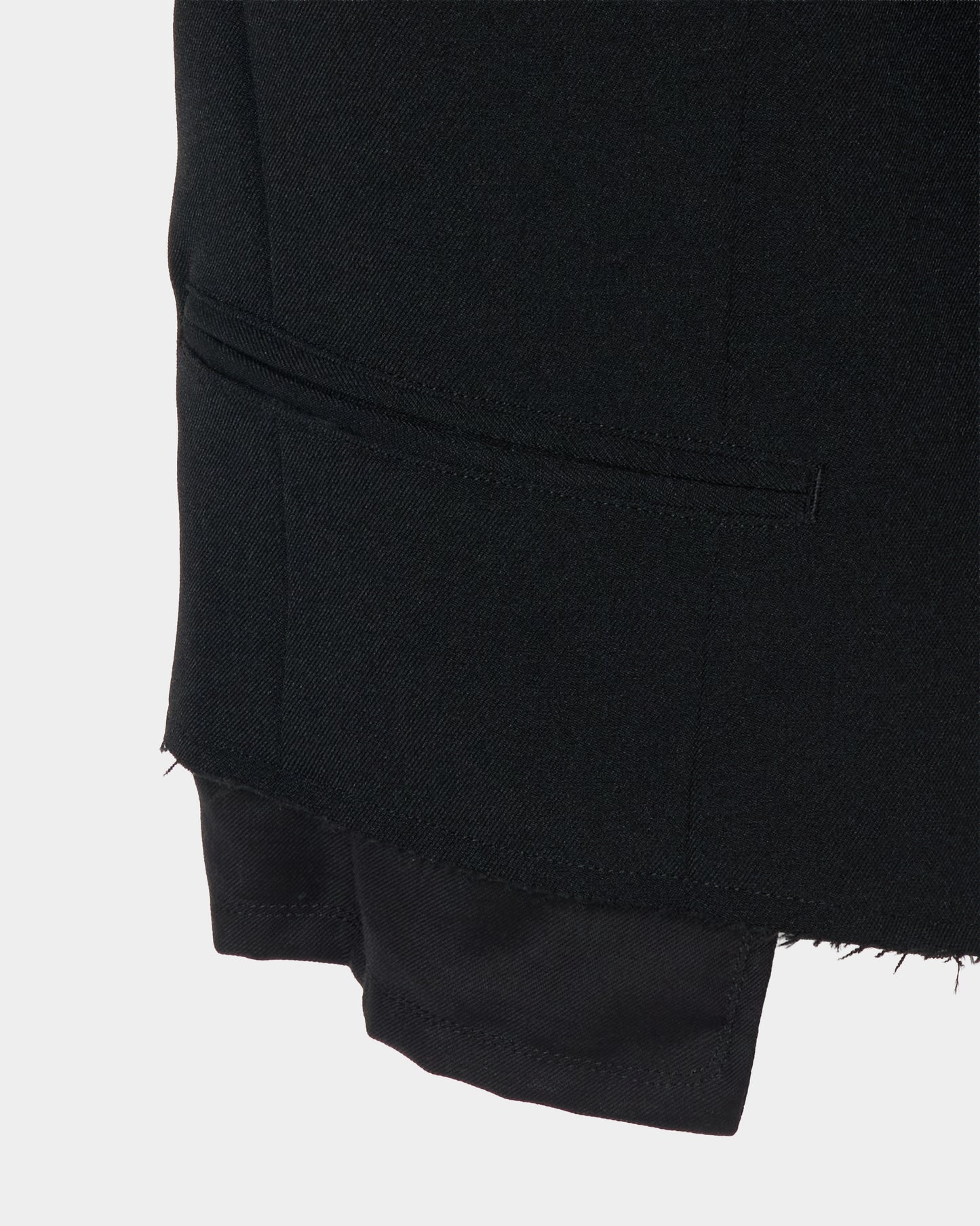 Stripe lining cropped jacket Black【Delivery in January 2027】