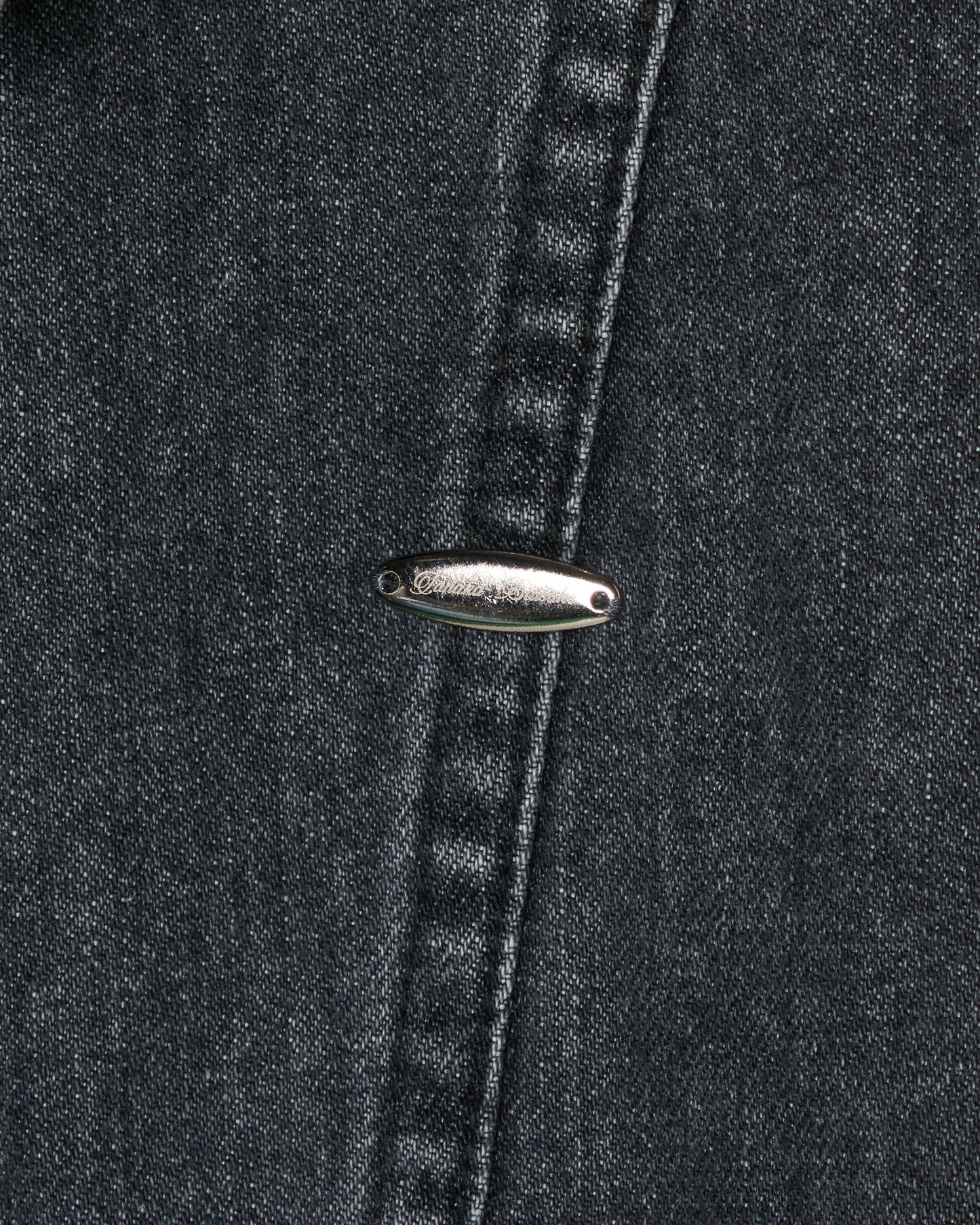 Letter pocket denim jacket Black【Delivery in February 2027】