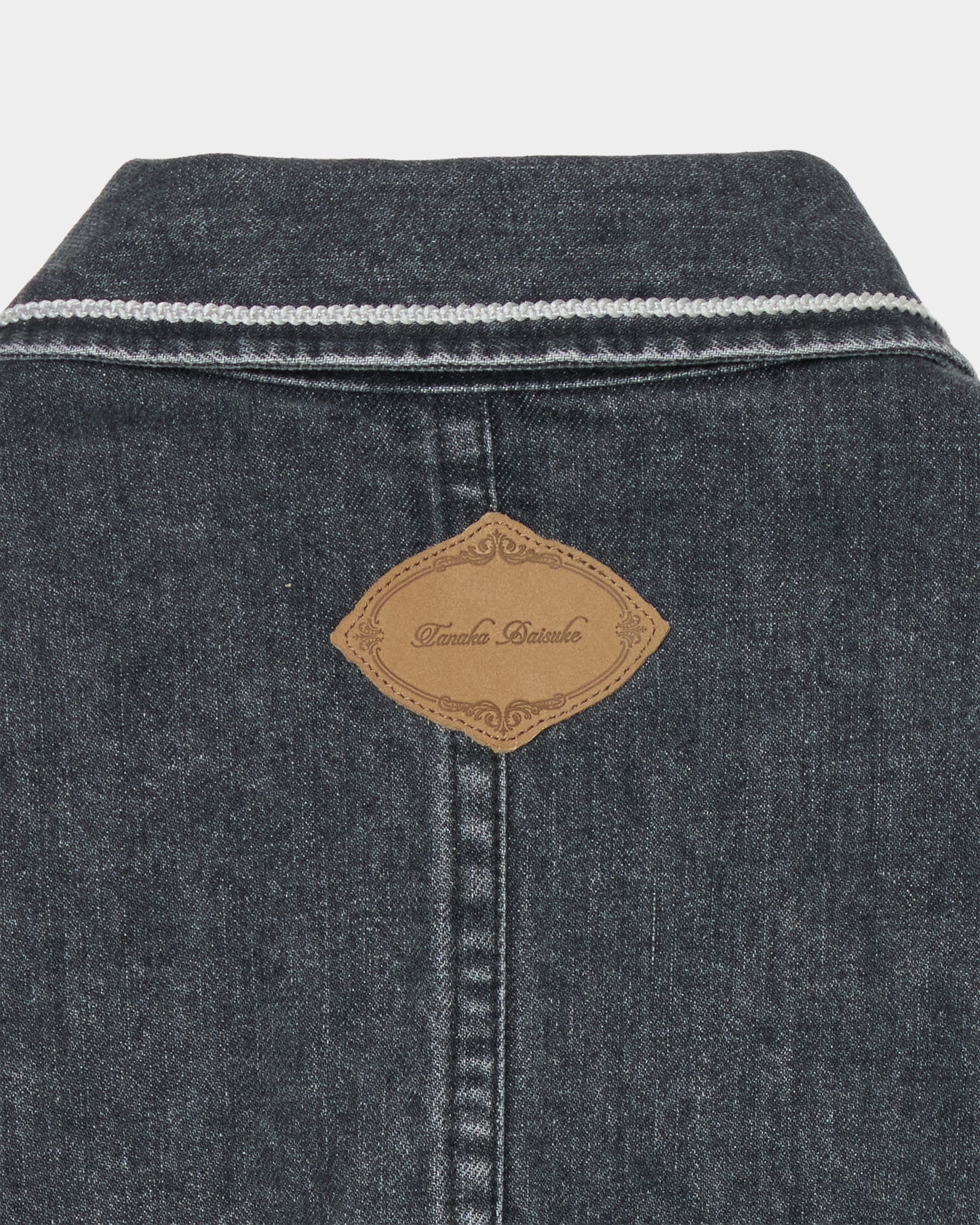 Letter pocket denim jacket Black【Delivery in February 2027】