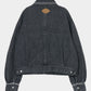 Letter pocket denim jacket Black【Delivery in February 2027】