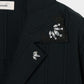 Lace bijou open collar shirt Black【Delivery in March 2027】