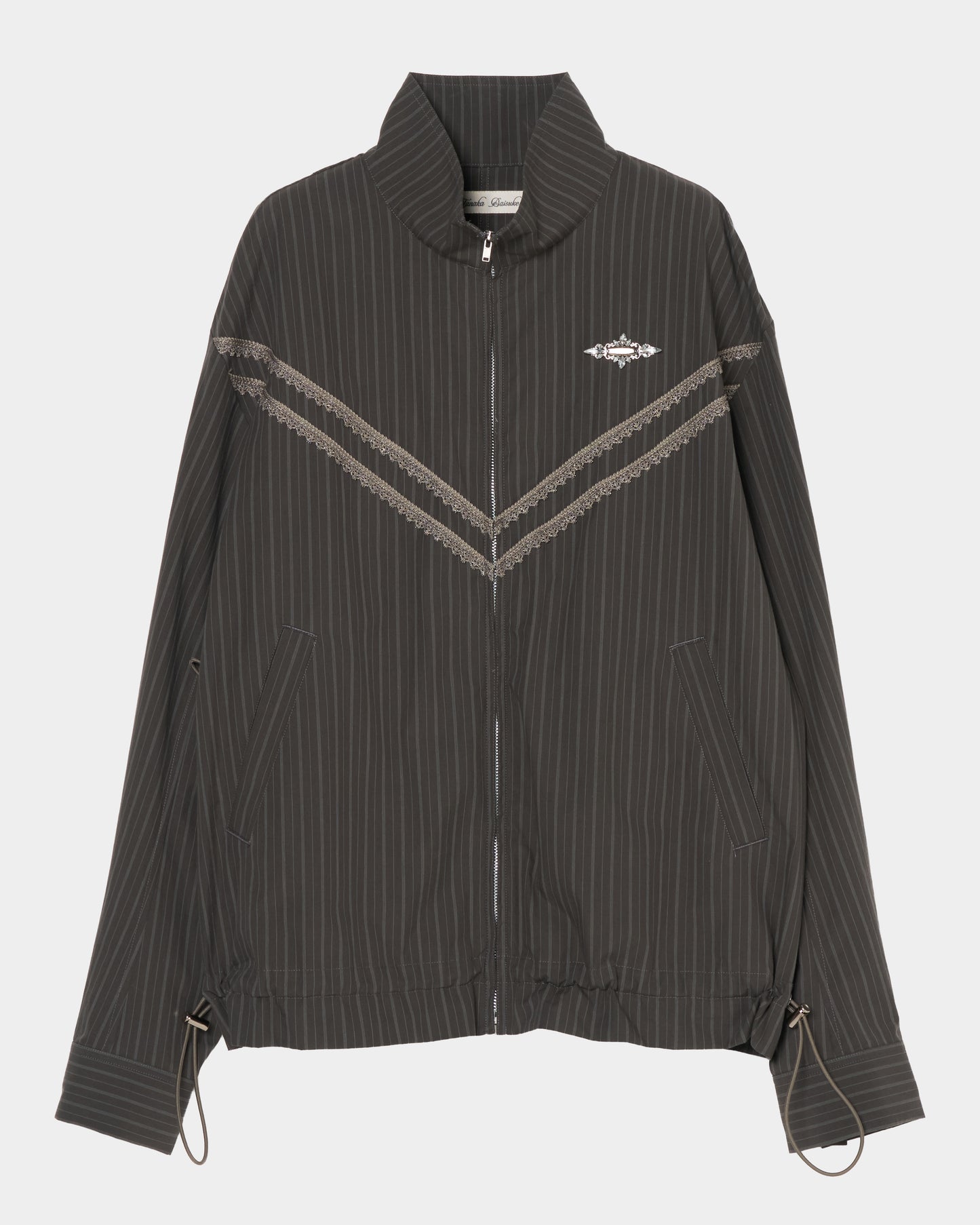 bijou logo stripe drawstring blouson【Delivery in January 2027】
