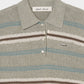 Lace border knit polo shirt Gray【Delivery in January 2027】