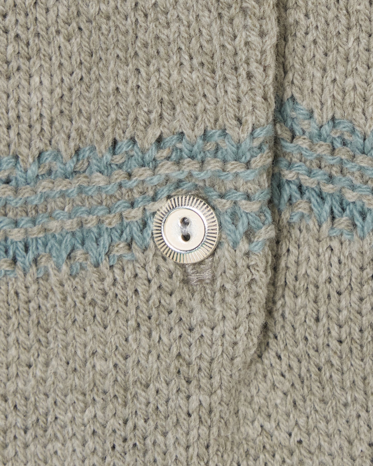 Lace border knit polo shirt Gray【Delivery in January 2027】