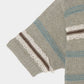 Lace border knit polo shirt Gray【Delivery in January 2027】