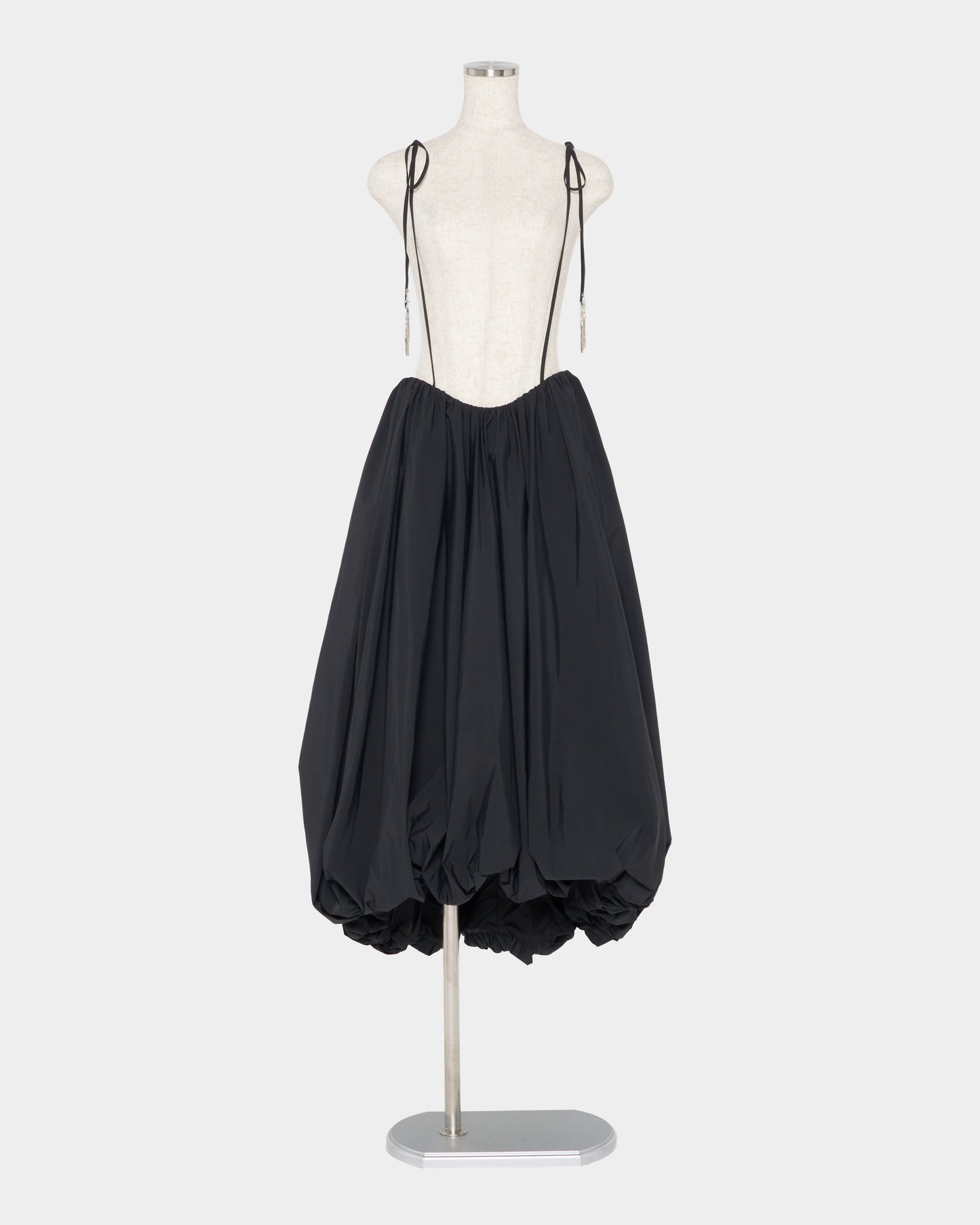 chain tassel ballon skirt Black【Delivery in February 2027】