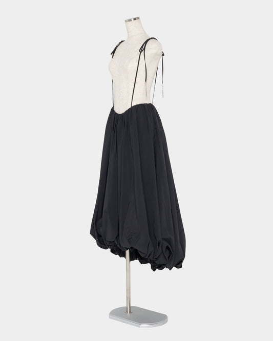 chain tassel ballon skirt Black【Delivery in February 2027】