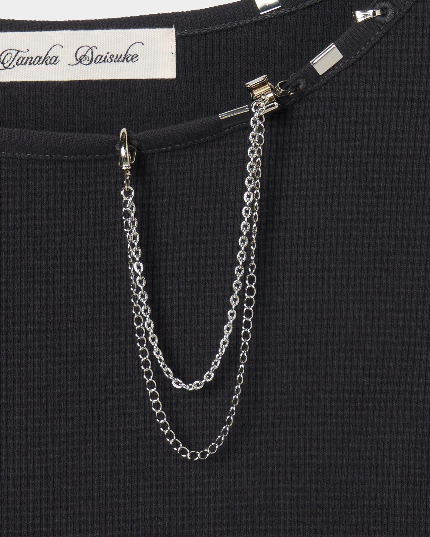 body piercing long sleeve pullover Charcoal【stock】