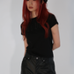 LOVE glitter T-shirt mini Black × Black【stock】