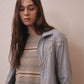 bijou logo check drawstring blouson Blue【Delivery in January 2027】