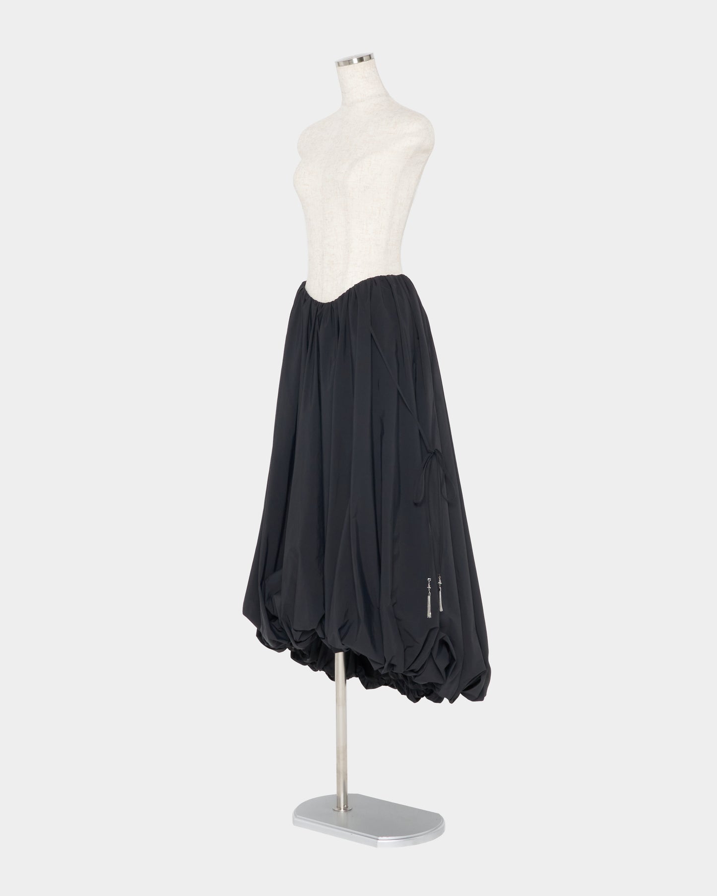 chain tassel ballon skirt Black【Delivery in February 2027】