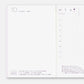 【ほぼ日手帳2027】White handkerchief diary オリジナル（A6）サイズ用カバー × 手帳本体セット【Delivery in January 2027】