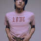 LOVE T-shirt Pink【stock】