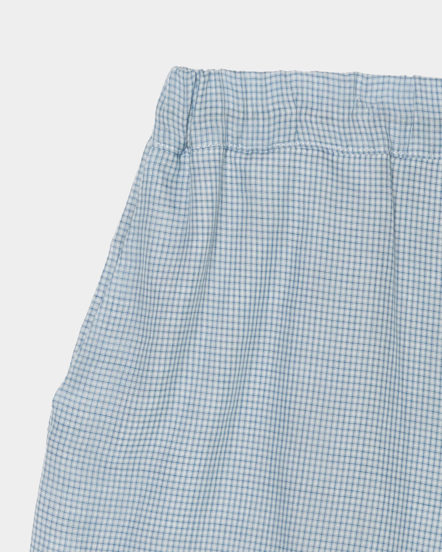 bijou logo check shorts Blue【Delivery in January 2027】