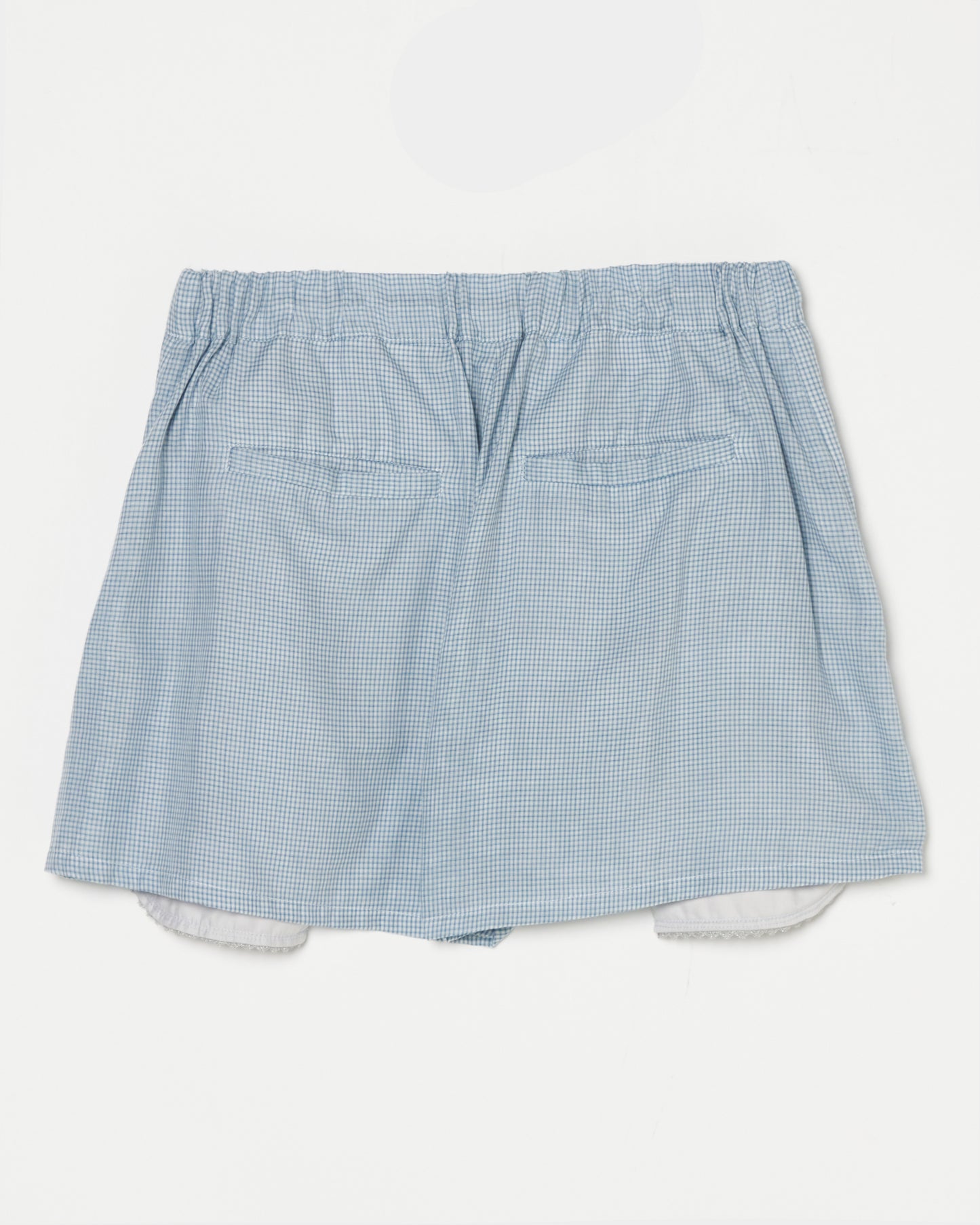 bijou logo check shorts Blue【Delivery in January 2027】