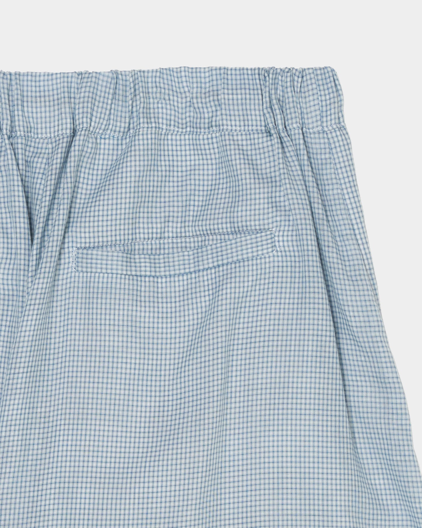 bijou logo check shorts Blue【Delivery in January 2027】