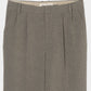 Leather patch one-tuck trousers Greige【Delivery in January 2027】