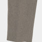 Leather patch one-tuck trousers Greige【Delivery in January 2027】