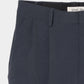 Leather patch one-tuck trousers Gray【Delivery in January 2027】