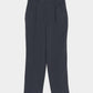 Leather patch one-tuck trousers Gray【Delivery in January 2027】