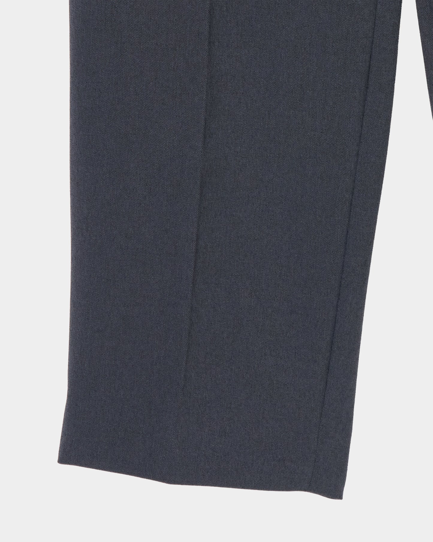 Leather patch one-tuck trousers Gray【Delivery in January 2027】
