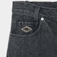 Letter pocket denim pants Black【Delivery in February 2027】