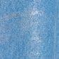 Silver foil print letter pocket denim pants Blue【Delivery in February 2027】