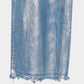 Silver foil print ornament denim pants Blue【Delivery in February 2027】